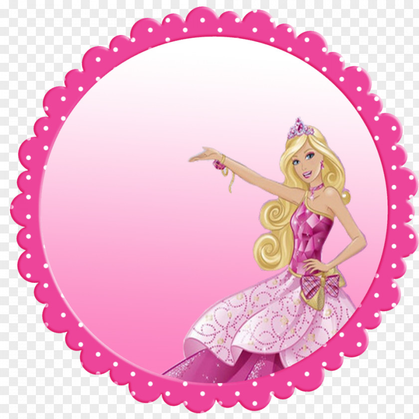 Pink Round Frame Barbie Party Favor Amazon.com Jewellery Earring PNG