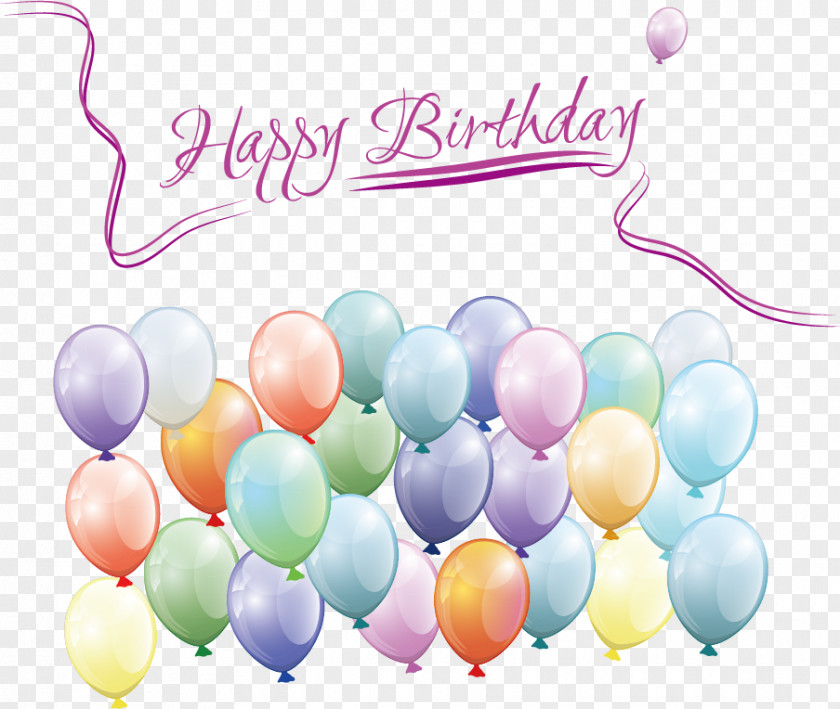 Creative Birthday Greeting Card Illustration PNG