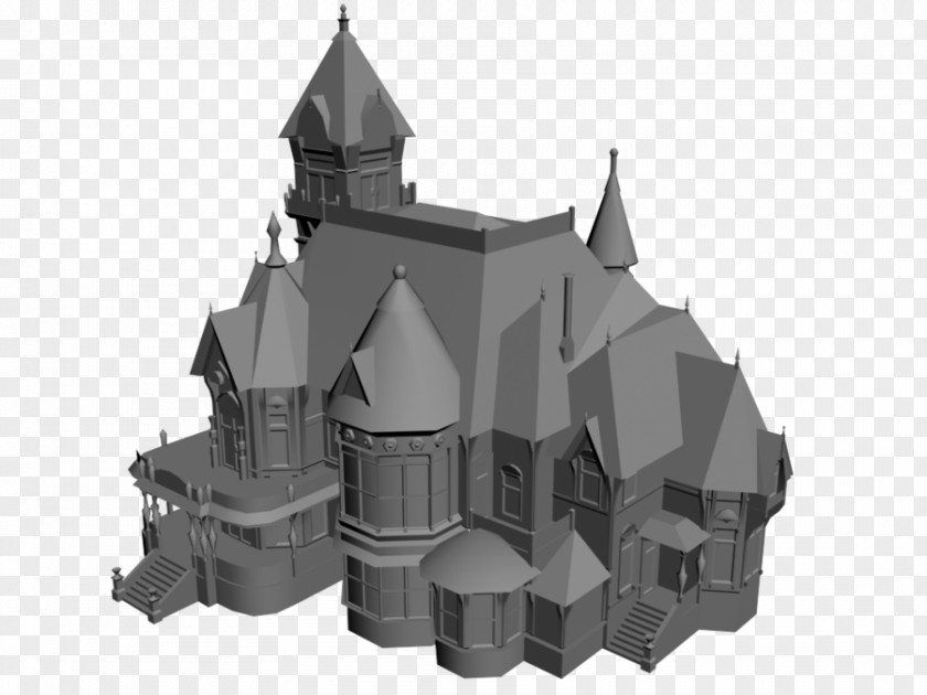Low Poly Models Middle Ages Facade Architecture Turret Product Design PNG