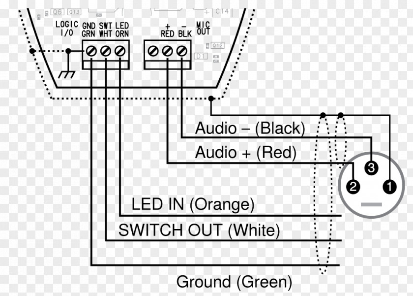 Microphone Shure SM58 Document Wiring Diagram PNG