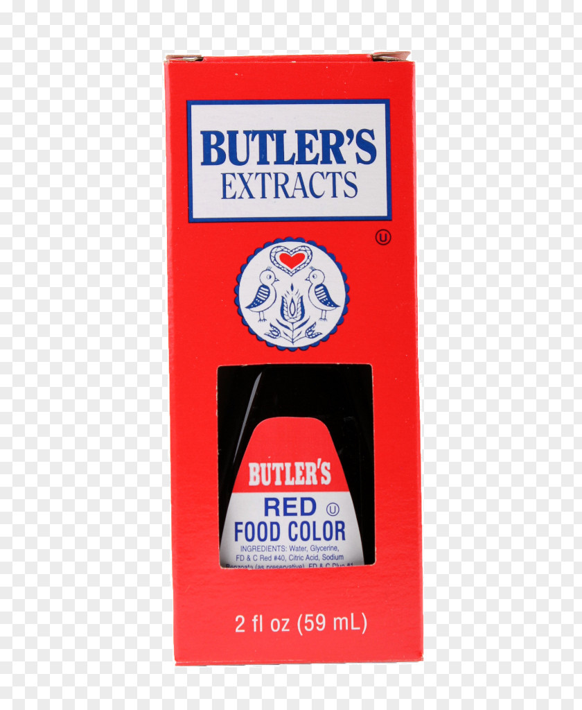 Red Food Coloring Rum Artificial Butter Flavoring Signage Extract PNG