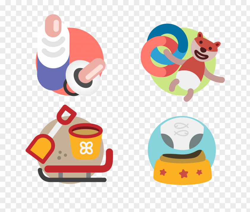 Vector Baby Elements Diaper Toy Illustration PNG