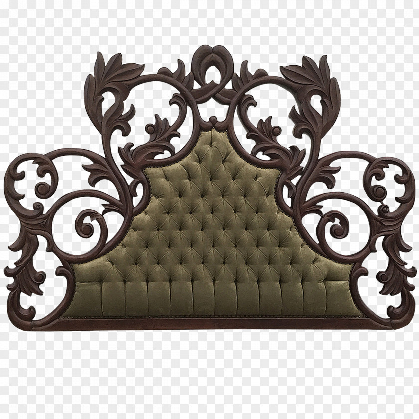 Bed Headboard Baroque Bedroom Upholstery PNG