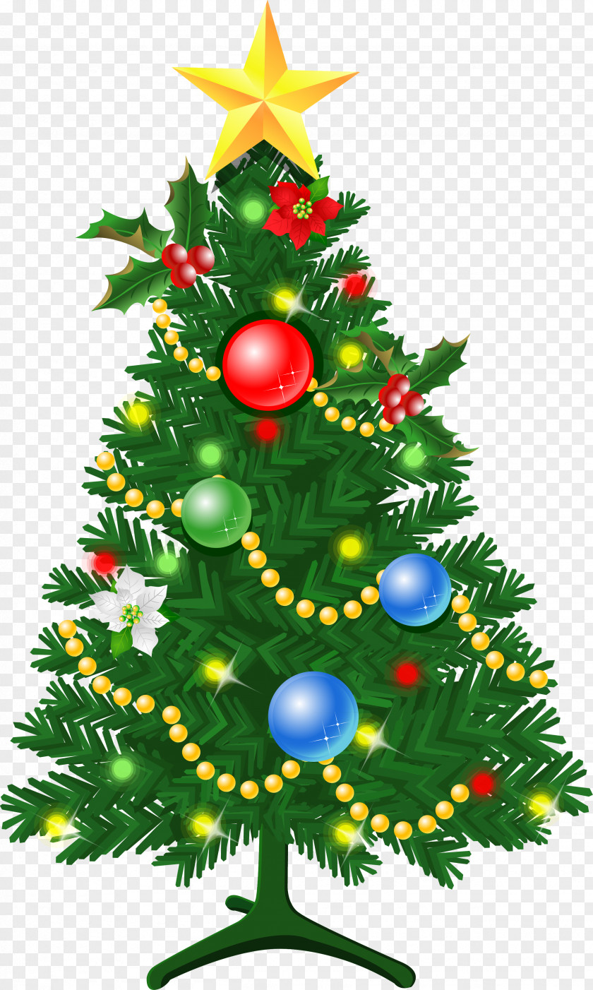 Christmas Tree Fir Santa Claus PNG