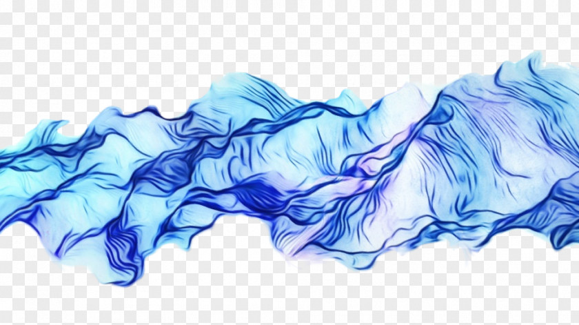 Electric Blue Smoke White Water Aqua PNG