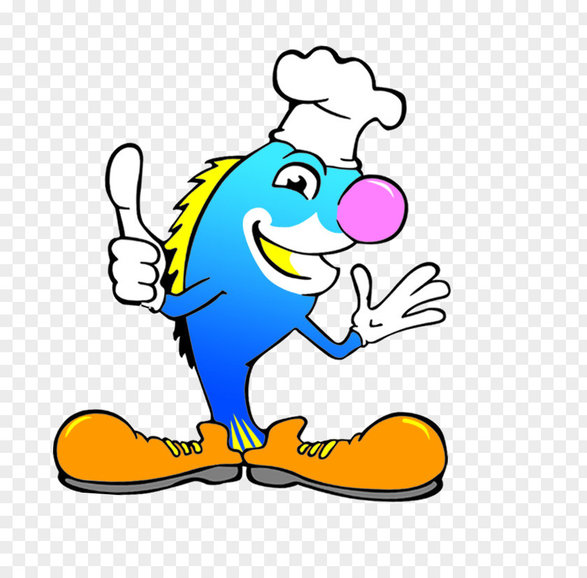 Fish Cooks Animation PNG