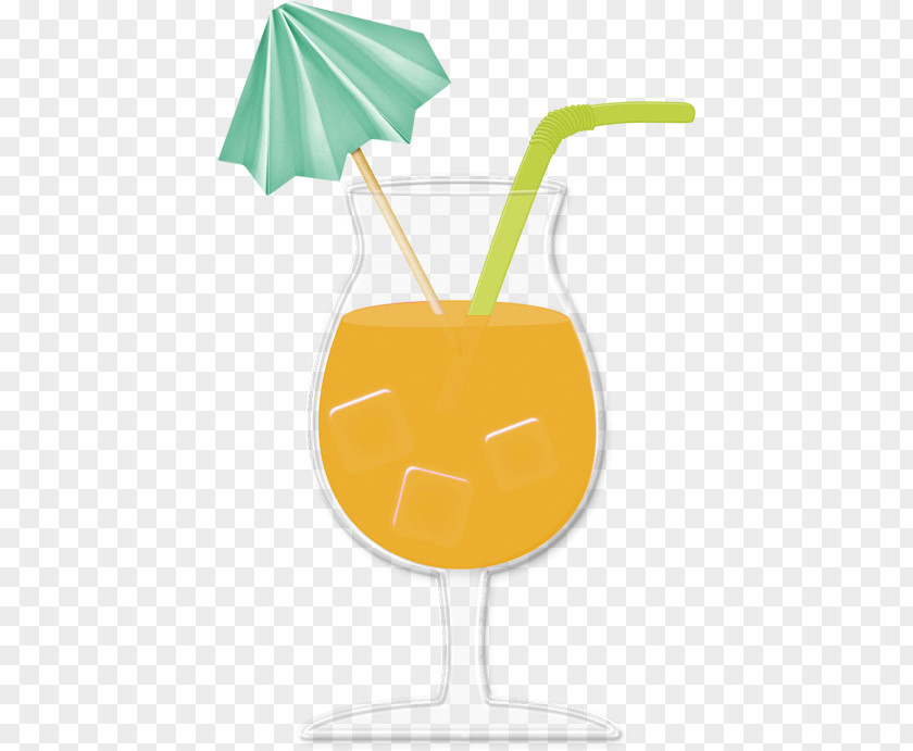 Goblet Of Orange Juice Drink PNG