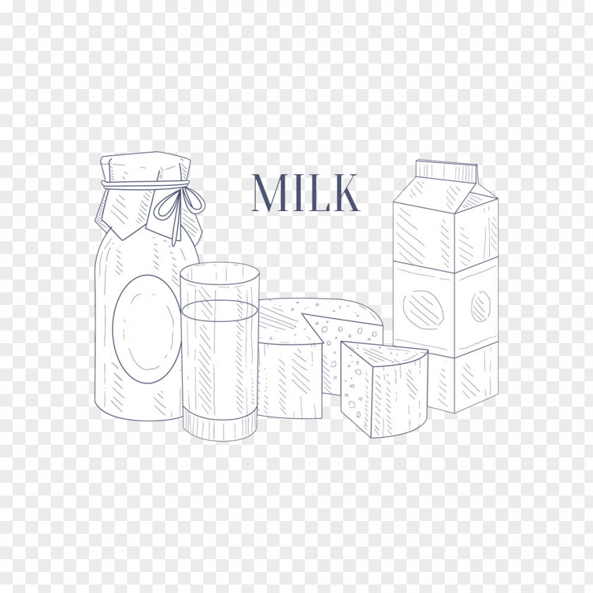 Milk Cheese Yogurt HD Free Buckle Creative Design White Drawing Glass Material Pattern PNG