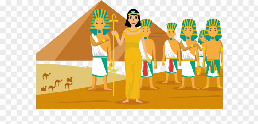 Vector Egypt Tourism Egyptian Pyramids Ancient Pharaoh Illustration PNG