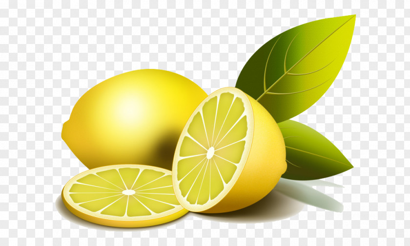 Cartoon Lemon Slices Juice Lemonade PNG