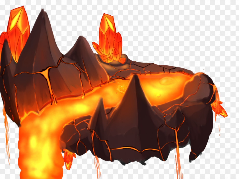 Cave Concept Art Lava PNG