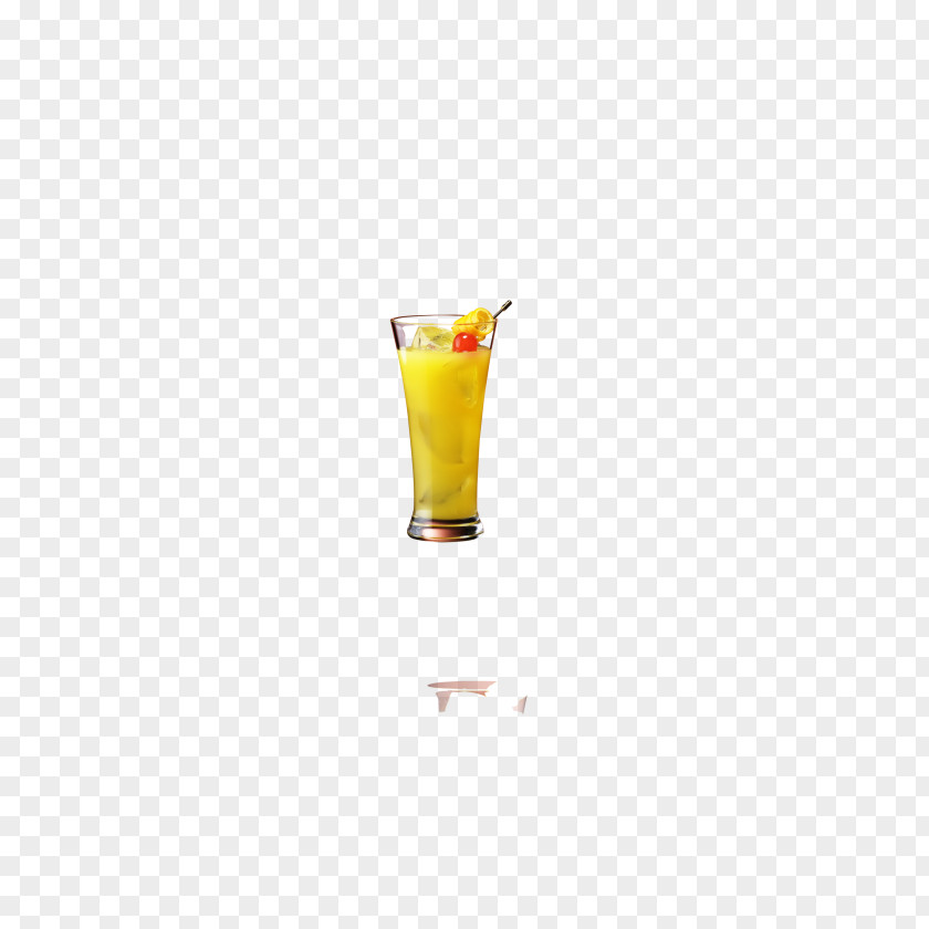 Pineapple Juice Table-glass Yellow Pattern PNG