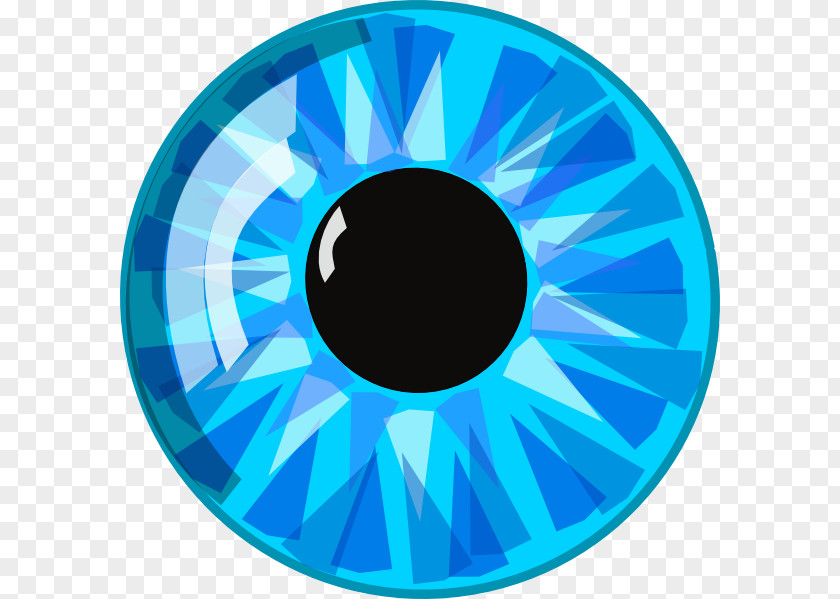 Vector Eye Blue Iris Clip Art PNG