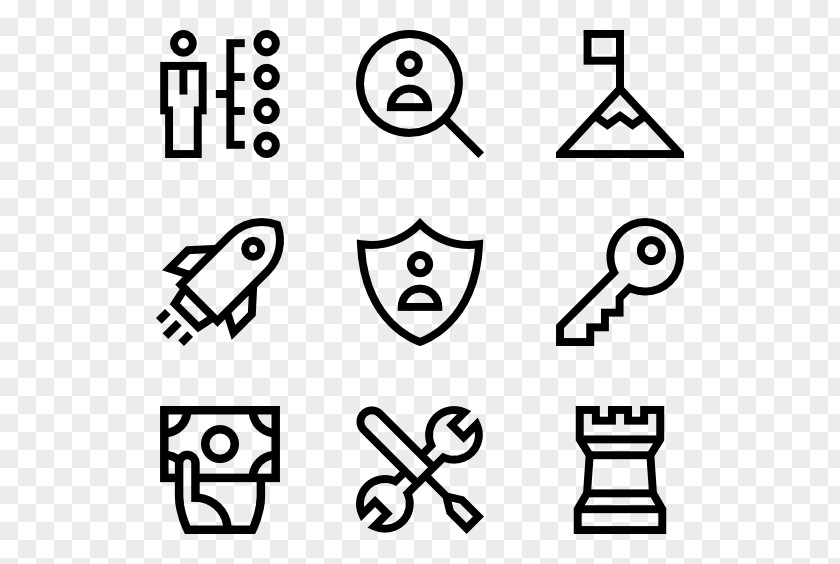 Business Collection Icon Design Graphic Clip Art PNG