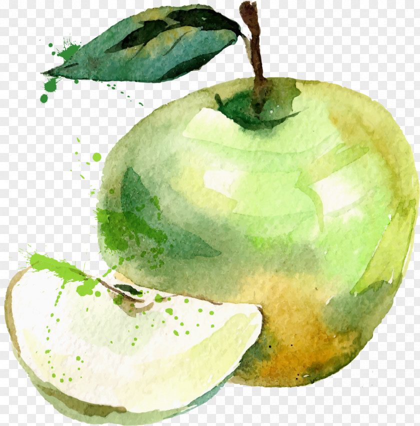 Green Apple Drawing Royalty-free Illustration PNG
