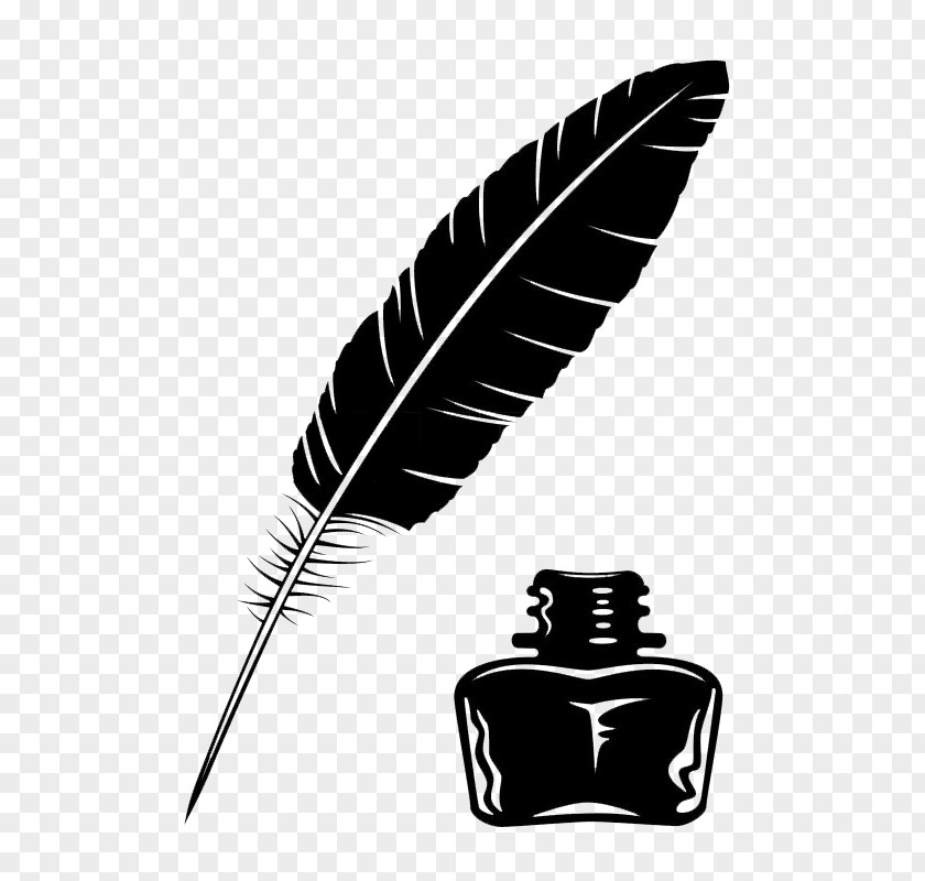 Pen Quill Inkwell Drawing Clip Art PNG