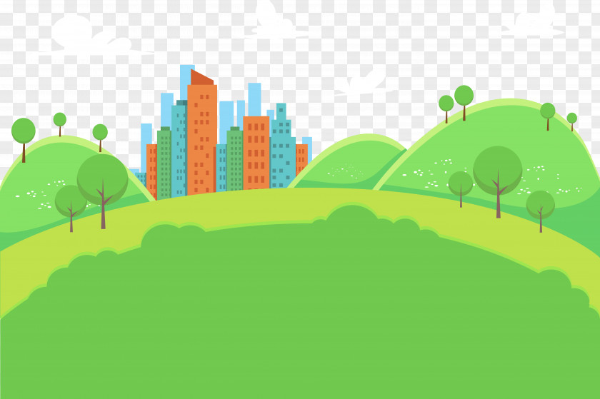 Vector Vision City Euclidean Illustration PNG