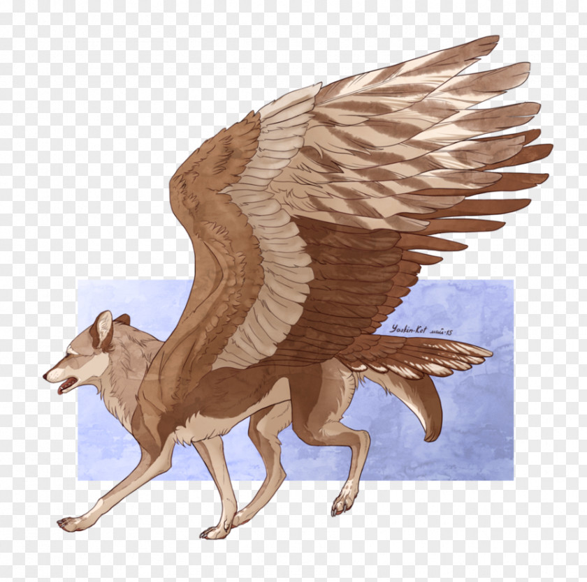 Painting Gray Wolf Eagle /m/083vt Drawing PNG