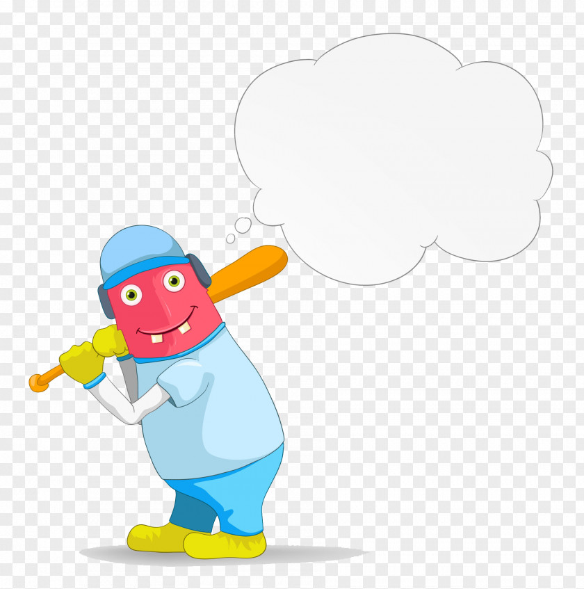 The Strange Red Baseball Bat Player Stock Photography PNG
