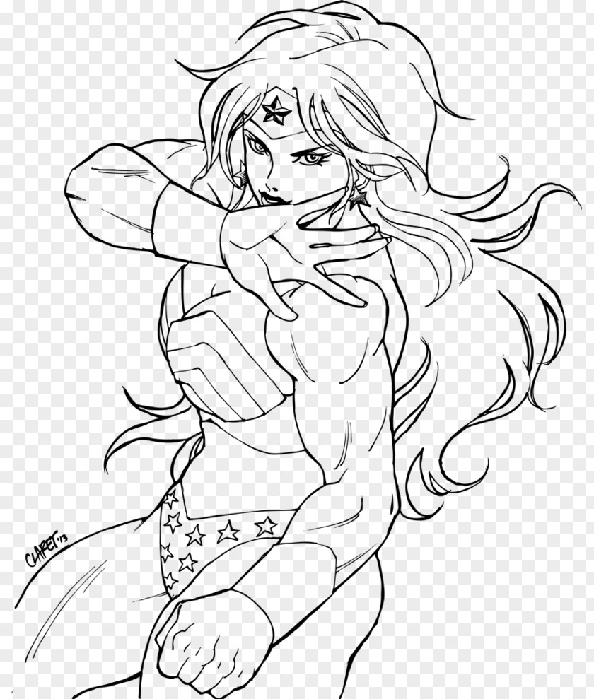 Wonder Woman Line Art Catwoman Drawing Female PNG