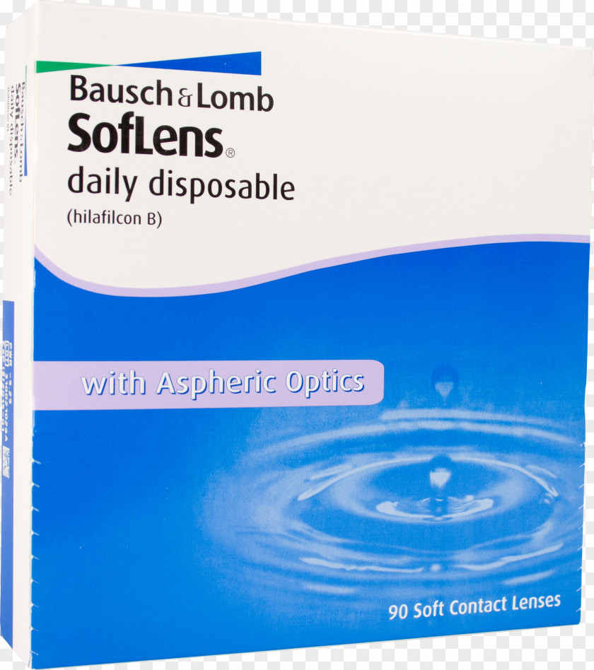 Disposable Bausch + Lomb SofLens Daily Contact Lenses 59 & PNG