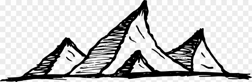 River Drawing Mountain Doodle Image PNG