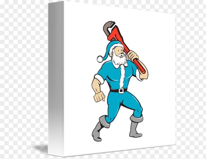 Santa Claus Spanners Plumber Wrench Clip Art PNG
