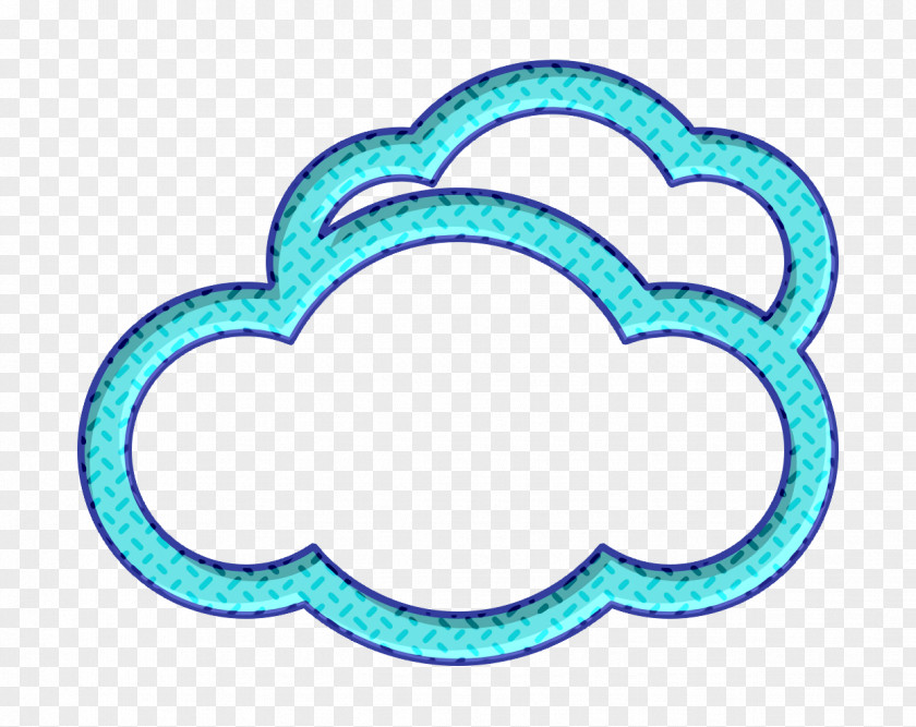 Symbol Teal Clouds Icon PNG