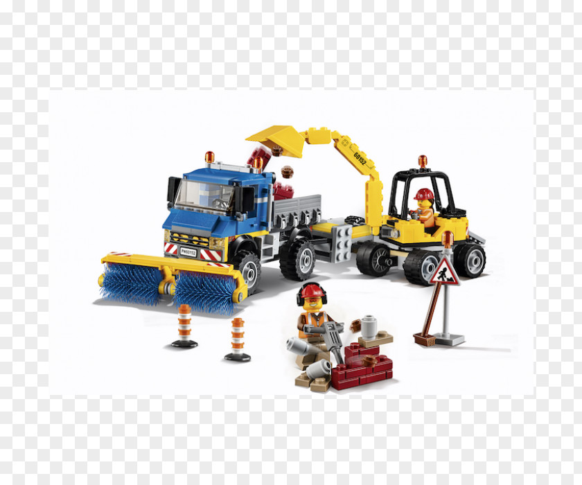 Toy Lego City LEGO 60152 Sweeper & Excavator Architecture PNG