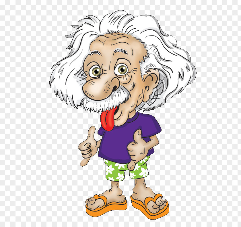 Einstein Caricature Physics Physicist General Relativity PNG