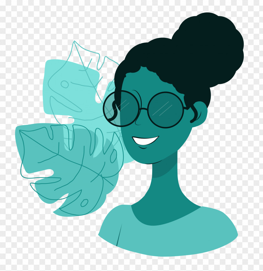 Human Cartoon Teal Behavior Character PNG