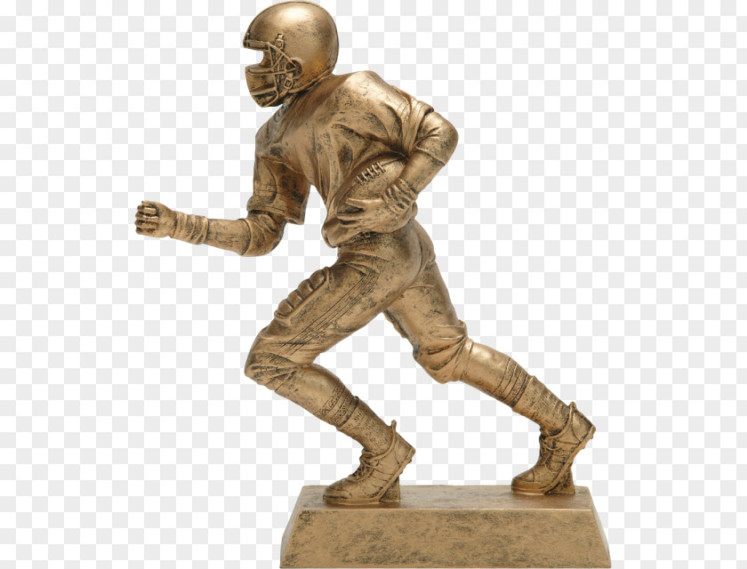 Trophy Bronze Sculpture Figurine American Football Classical PNG