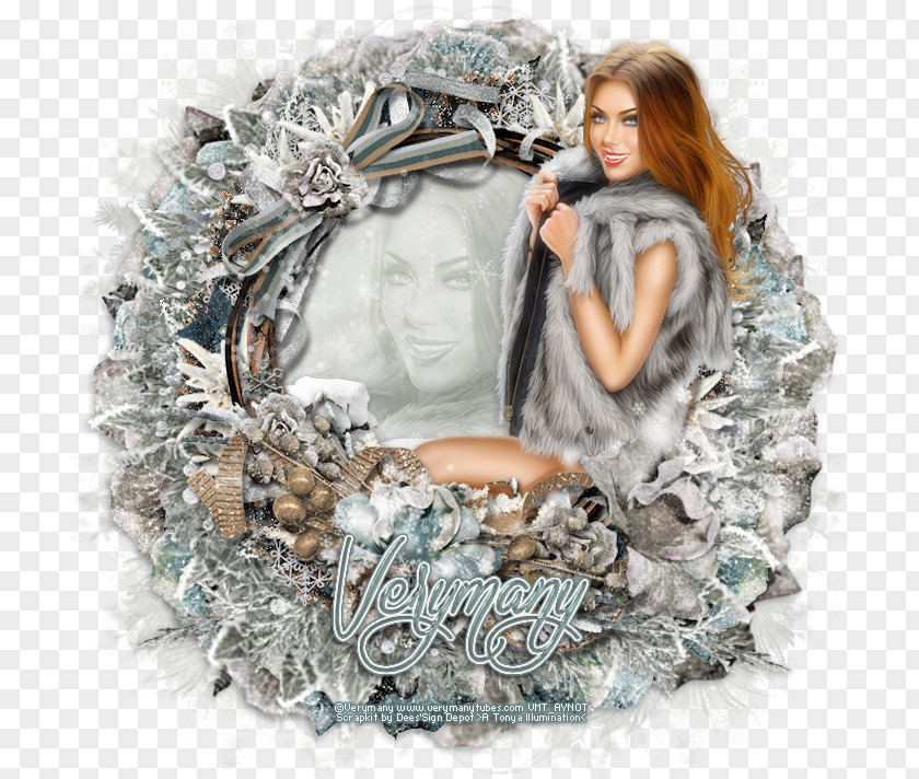 Verymany Hush Of Winter Cat Connecticut Wreath Jewellery PNG