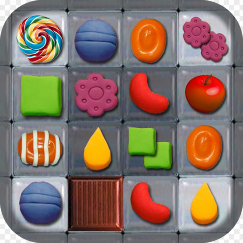 Candy Crush Game -Match Three Puzzle Lollipop Plastic Toy PNG