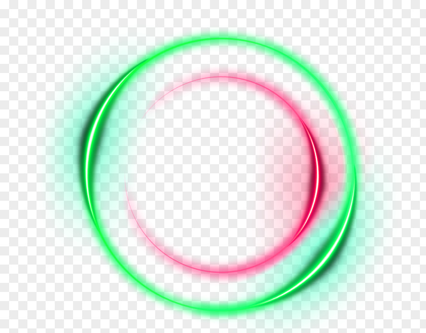 Green Light Effect Element Circle Brand Pattern PNG
