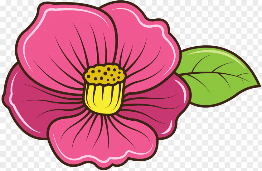 Pansy Clip Art Cut Flowers Cartoon Pink M PNG