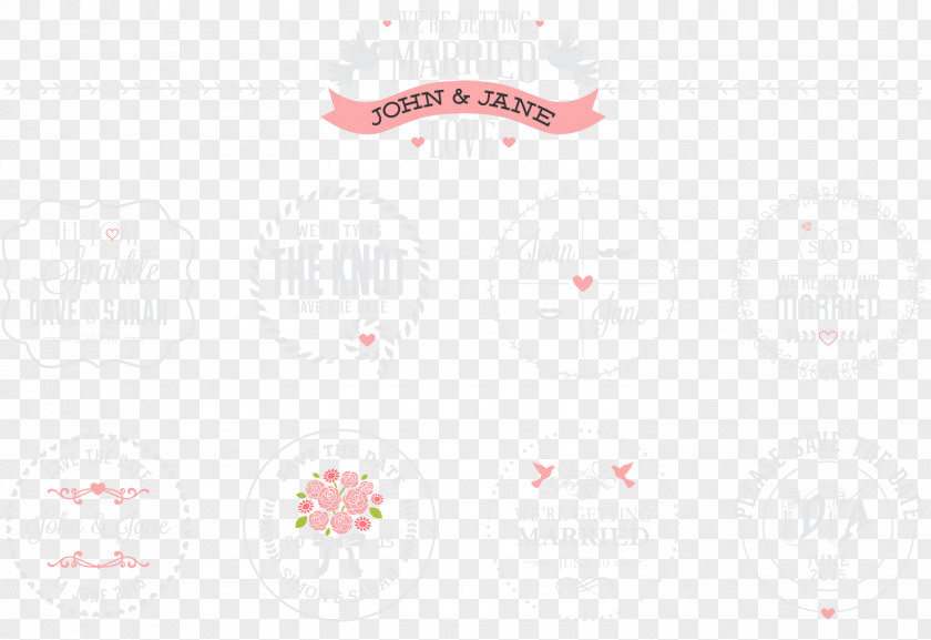 Wedding Tag Vector Brand Pattern PNG