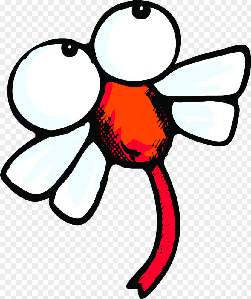 Cartoon Dragonfly Figure PNG