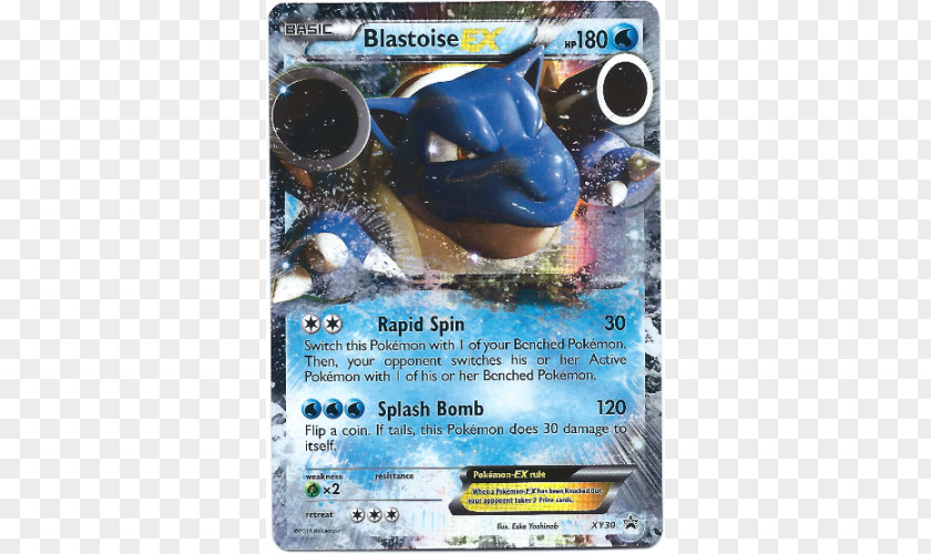 Happy Hour Promotion Pokémon Red And Blue X Y Blastoise Trading Card Game PNG