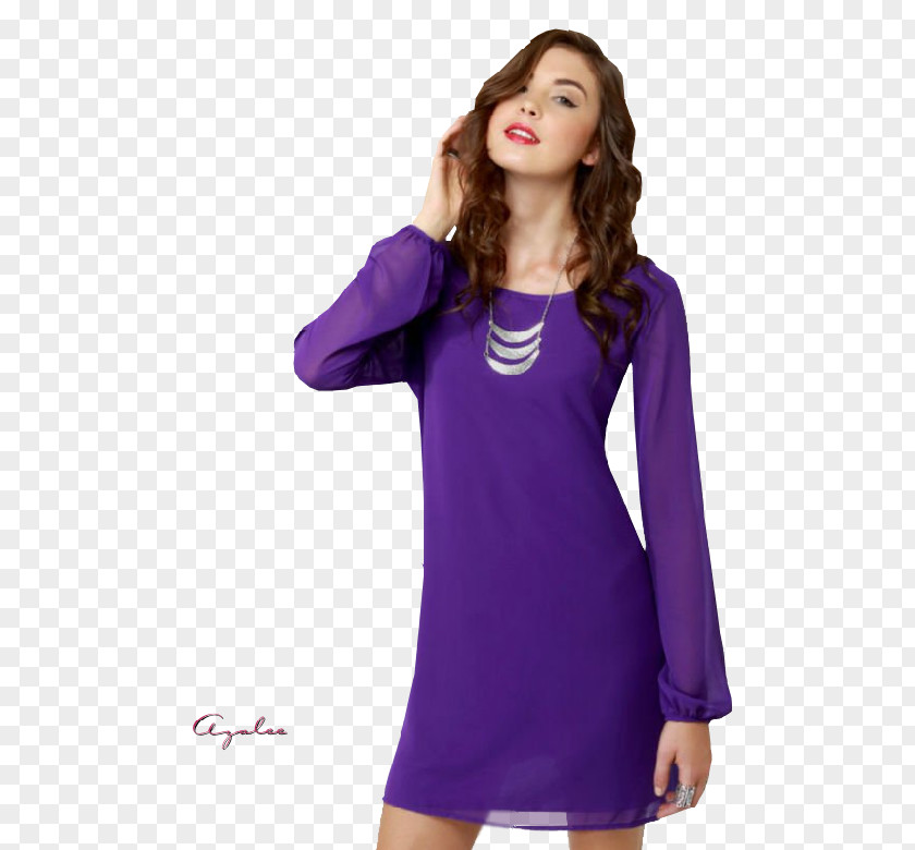 Mehdi Benatia Dress Sleeve Fashion Purple Blue PNG