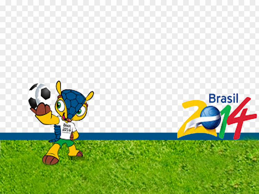 Copa Brasil 2014 FIFA World Cup Game Football Cartoon Lawn PNG