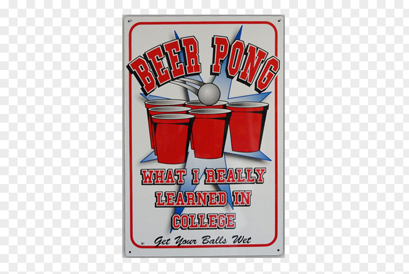 Beer Pong Cup Poster PNG
