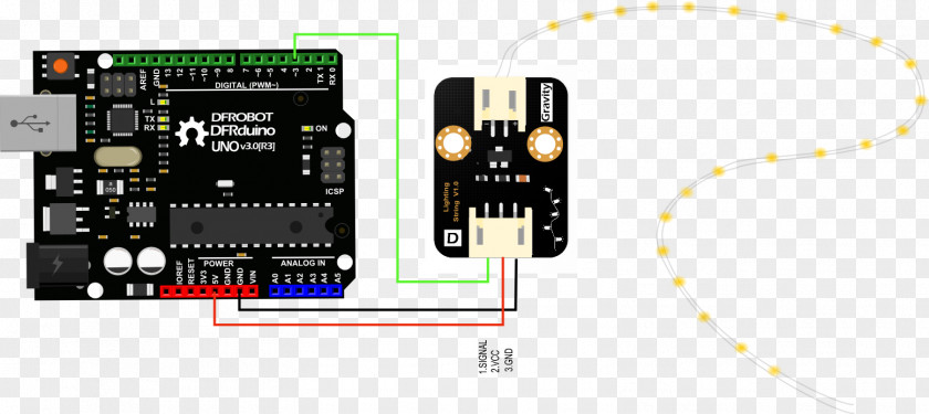Lighting String Arduino Sensor Electronics Digital-to-analog Converter Microelectromechanical Systems PNG