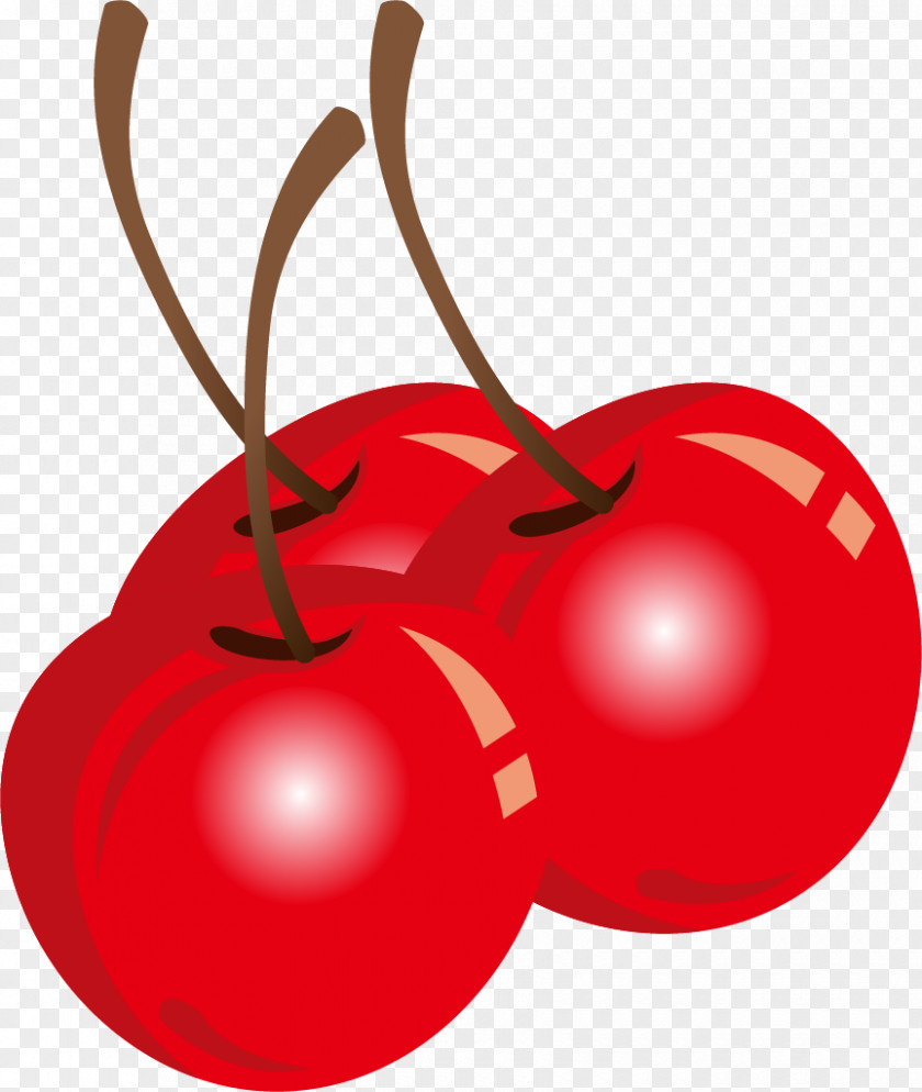 Vector Red Cherry Effect Element To Pull The Material Free Tomato Clip Art PNG