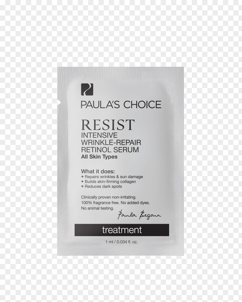 Anti Aging Paula's Choice RESIST Intensive Wrinkle-Repair Retinol Serum Brand Font PNG