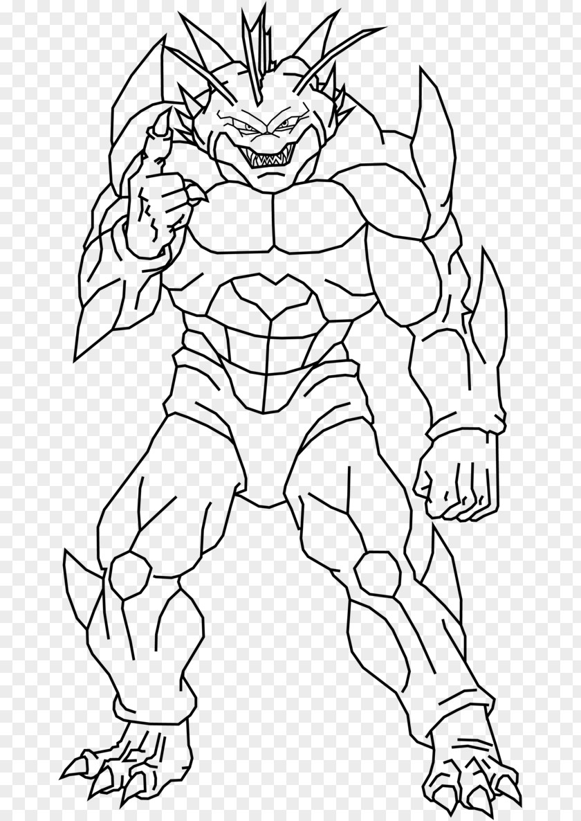 Shen Long Line Art Porunga Color Zord Cartoon PNG