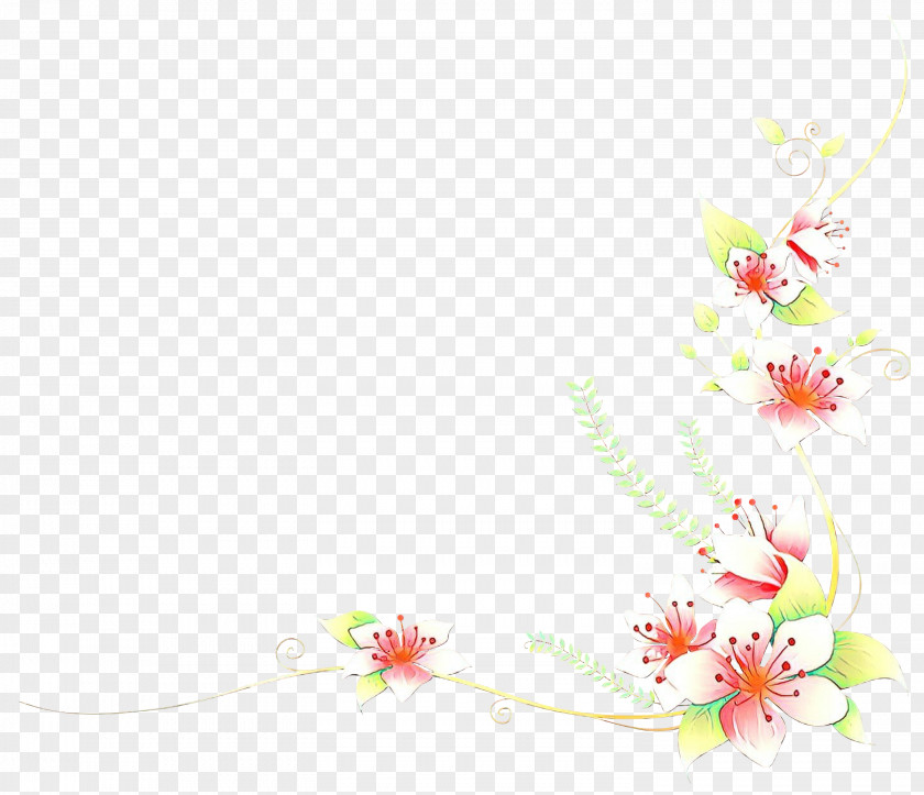 Wildflower Pedicel Cherry Blossom Cartoon PNG