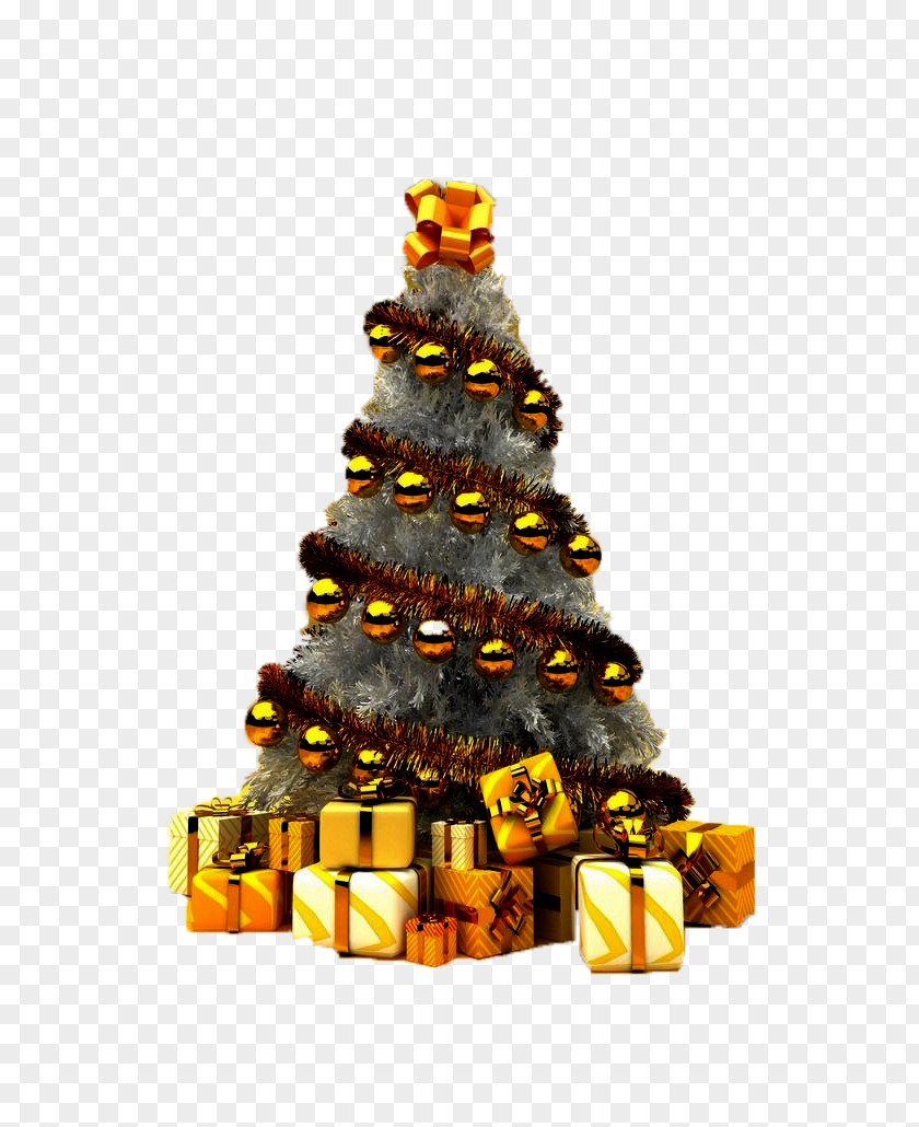Yellow Christmas Ball Tree Free Image Buckle Download PNG