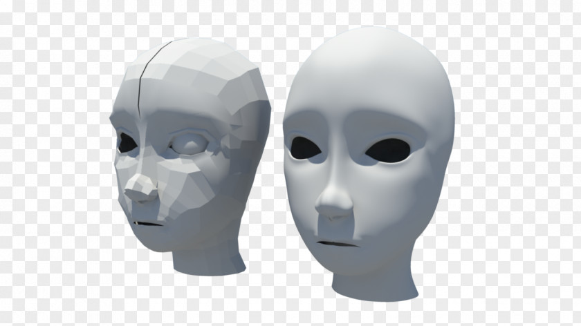 3D Villain Face Headgear Mask PNG