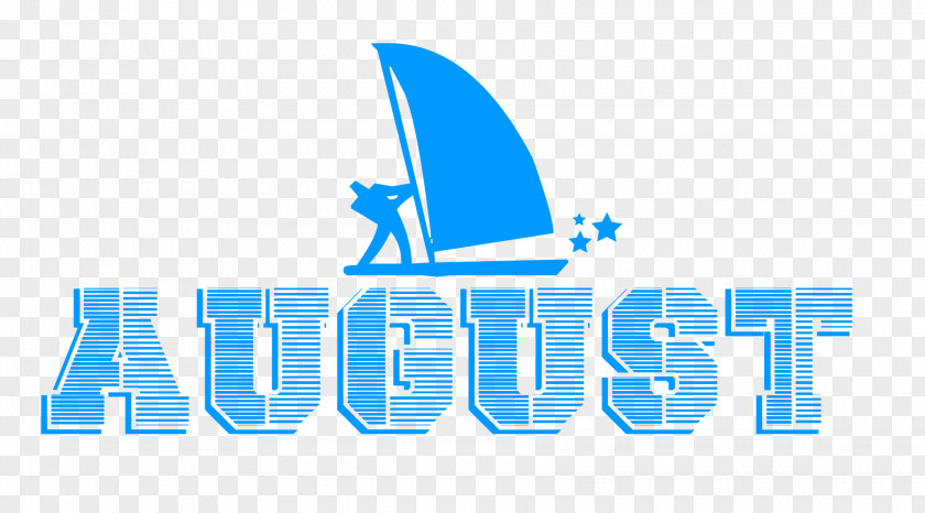 August With Sailboat. PNG